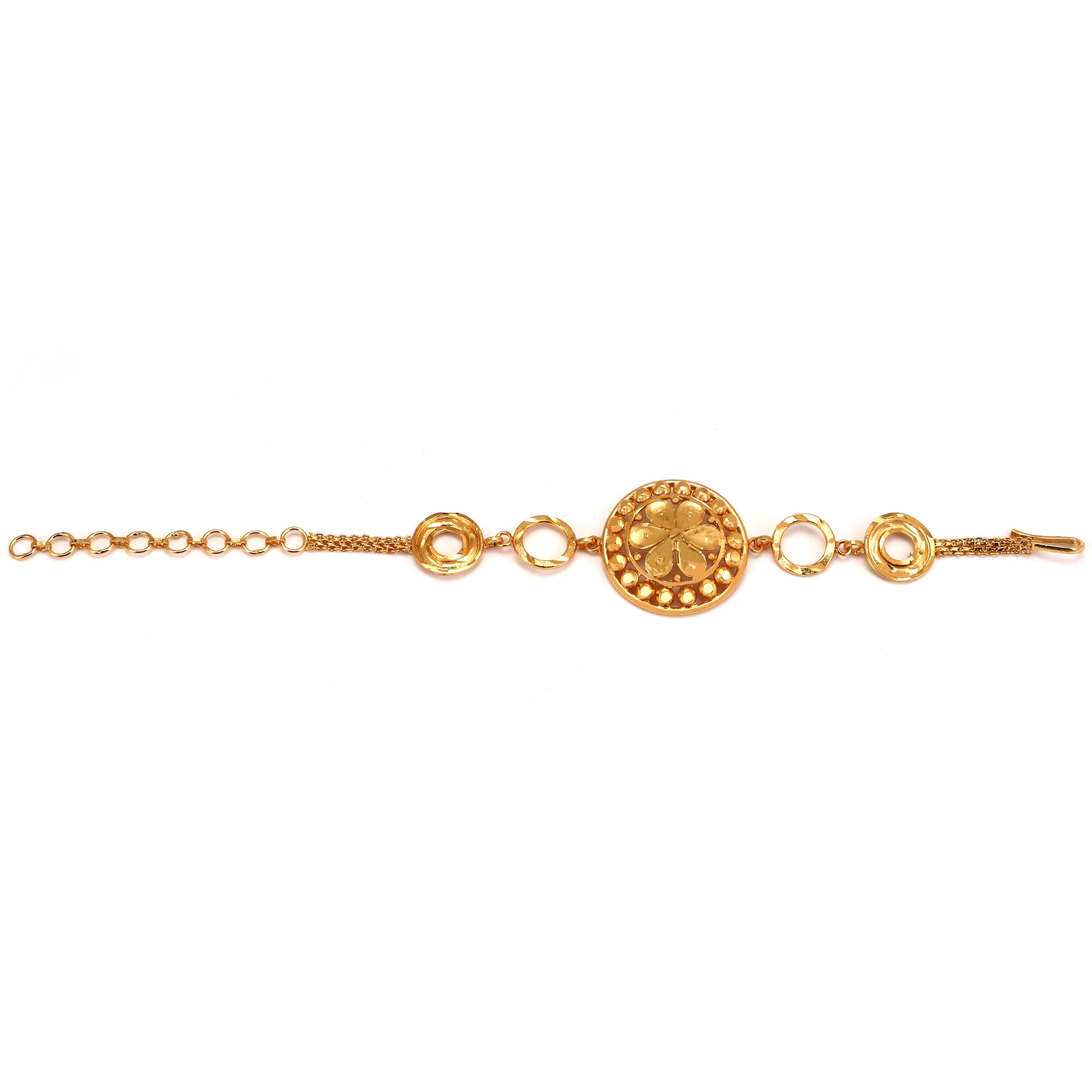 Flower Centric Thin Bracelet