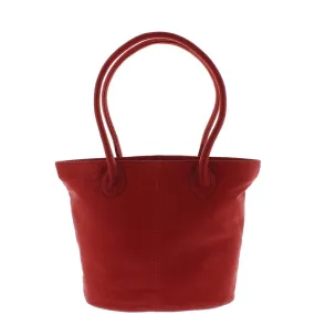 GABEE LEATHER JANE TOTE RED