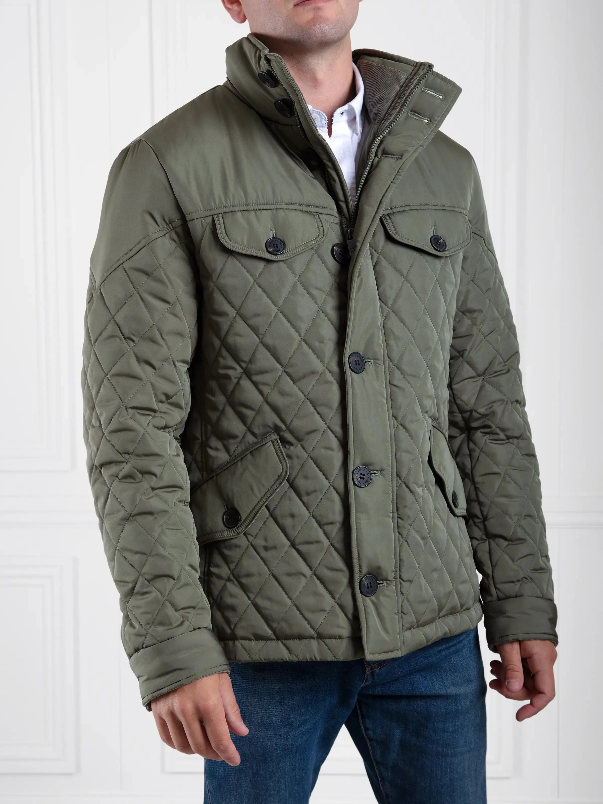 George Quilted Jacket - Sage