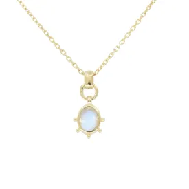 Gia Moonstone Gold Necklace