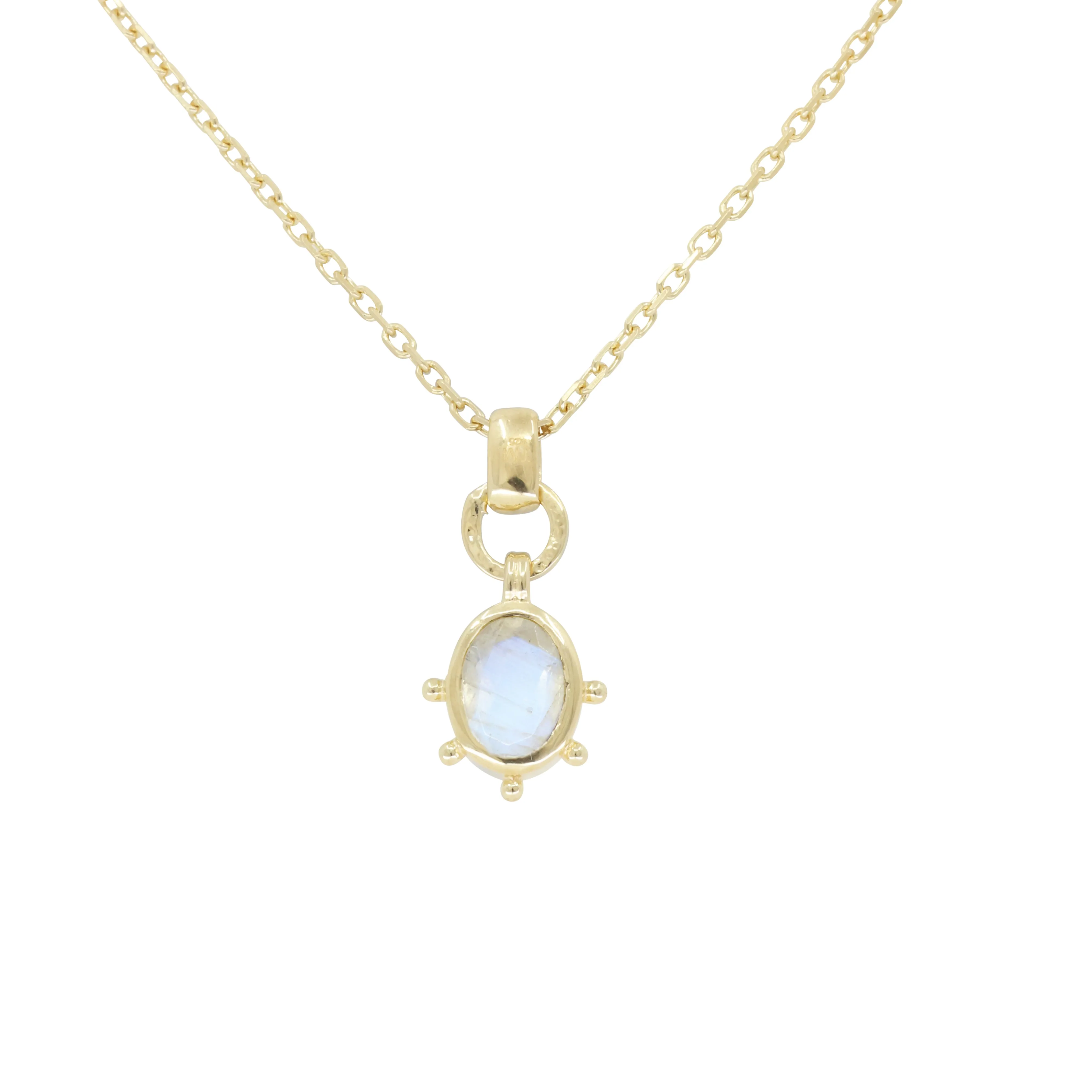 Gia Moonstone Gold Necklace