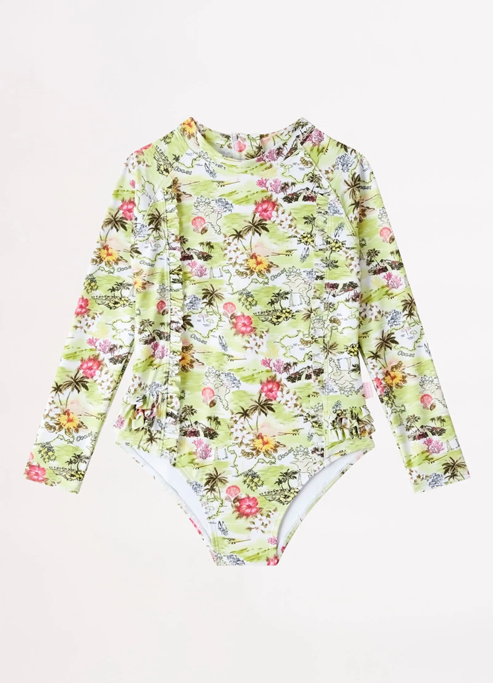 Girls Coast To Coast Paddlesuit  - Lime Coast