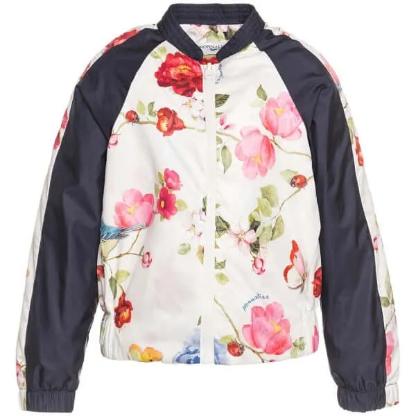 Girls Floral Windbreaker