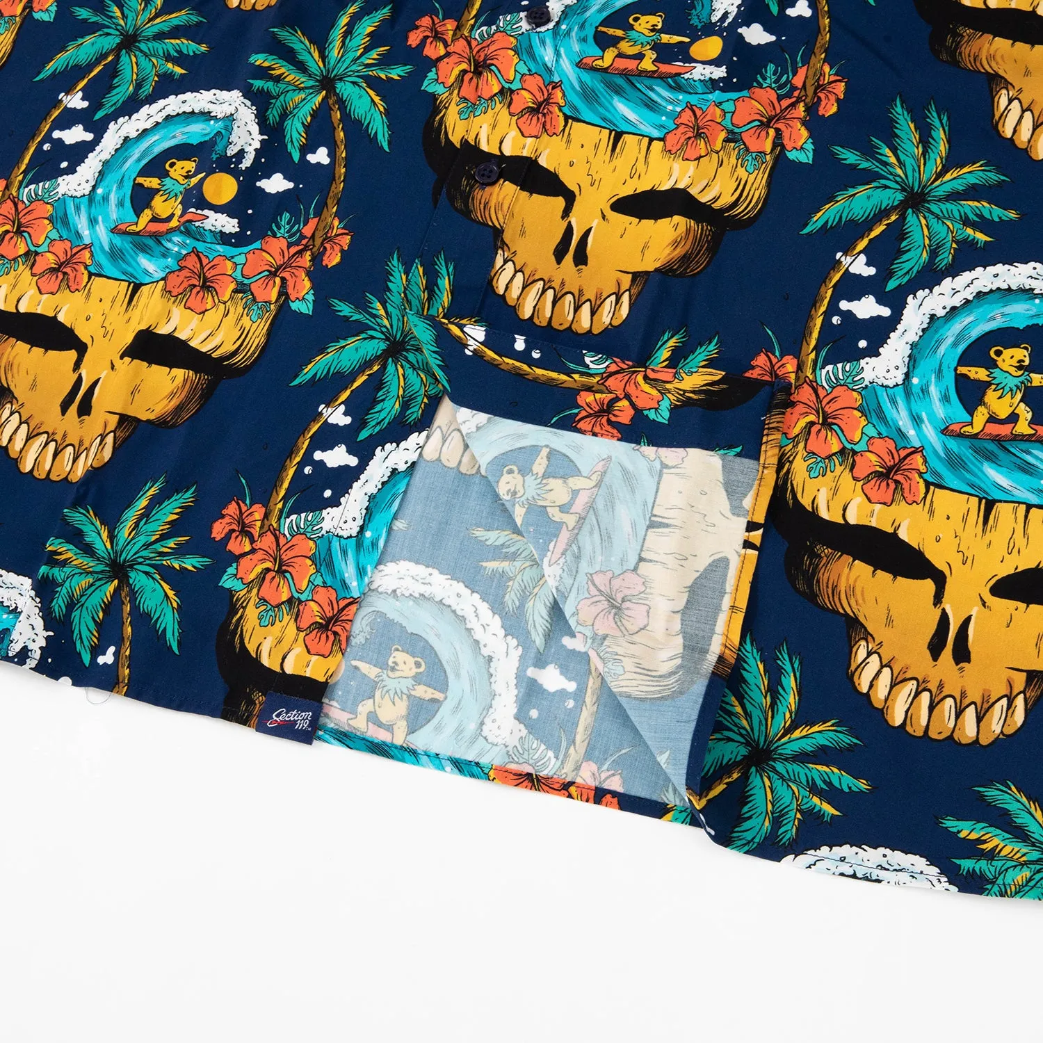 Grateful Dead | 3X - 8X Relaxed Button Down | Tiki Steal Your Face