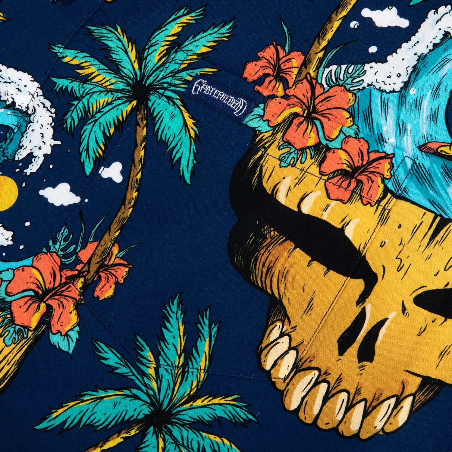 Grateful Dead | 3X - 8X Relaxed Button Down | Tiki Steal Your Face