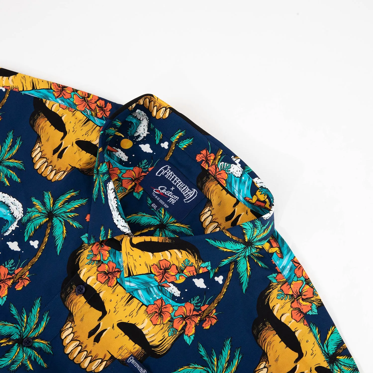 Grateful Dead | 3X - 8X Relaxed Button Down | Tiki Steal Your Face