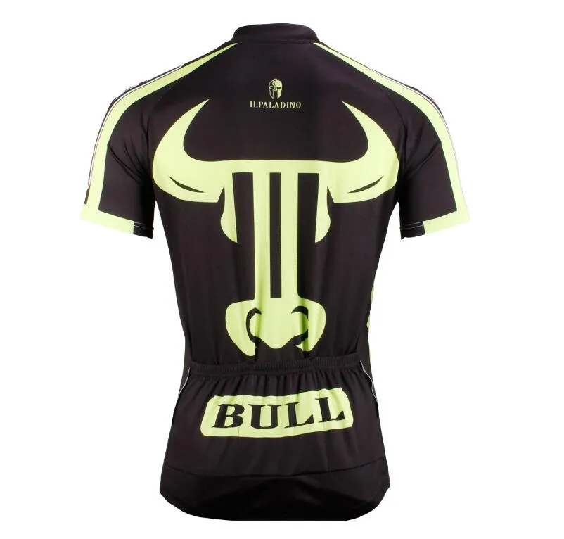 Green Bull Head Short Sleeve Jersey