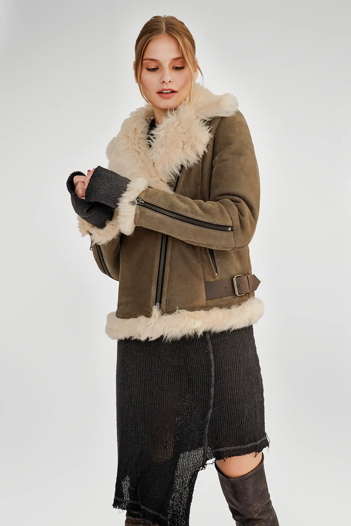 Green Shearling Jacket