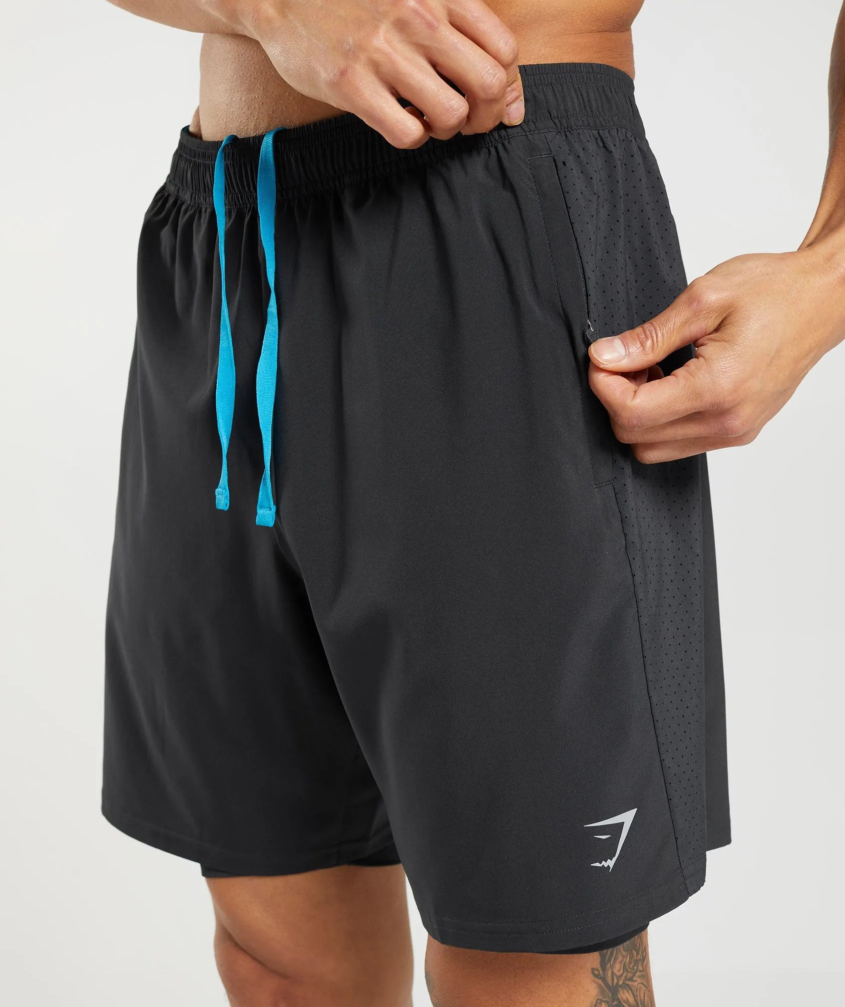 Gymshark Aspect 2 In 1 Short - Black