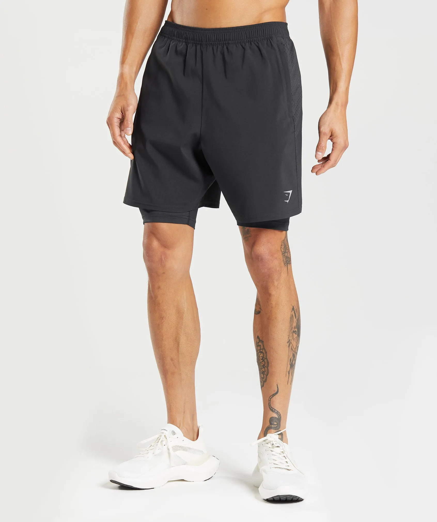 Gymshark Aspect 2 In 1 Short - Black