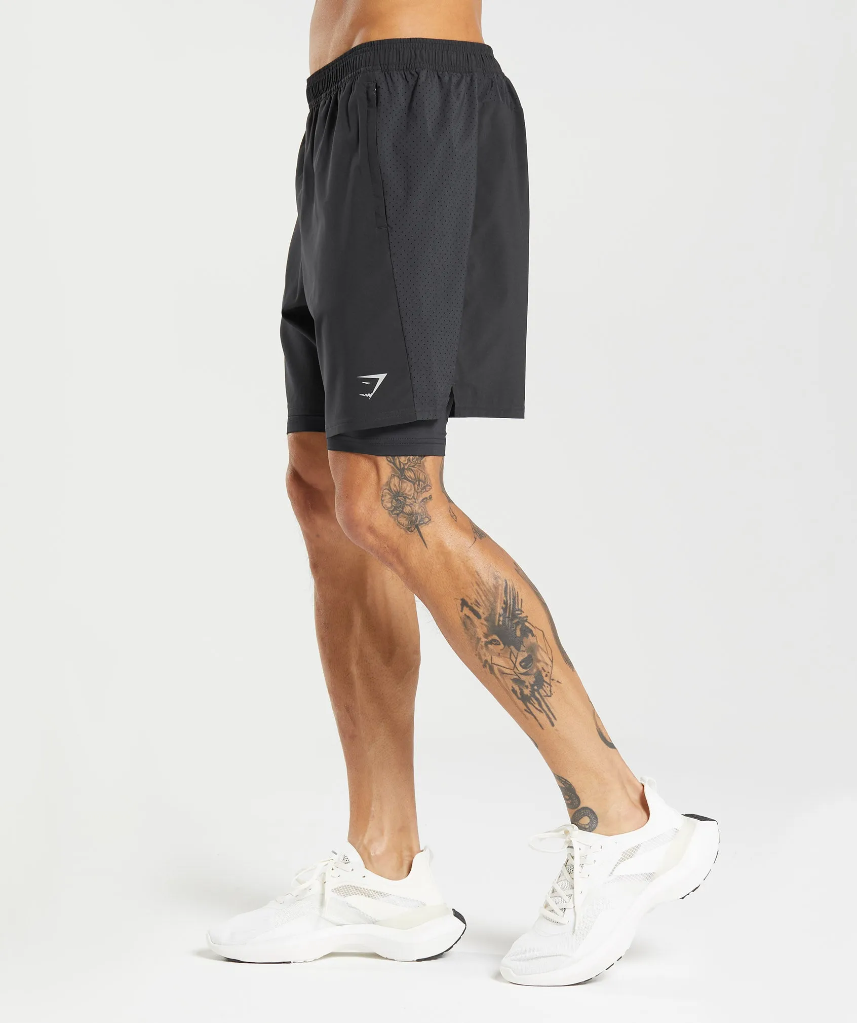 Gymshark Aspect 2 In 1 Short - Black