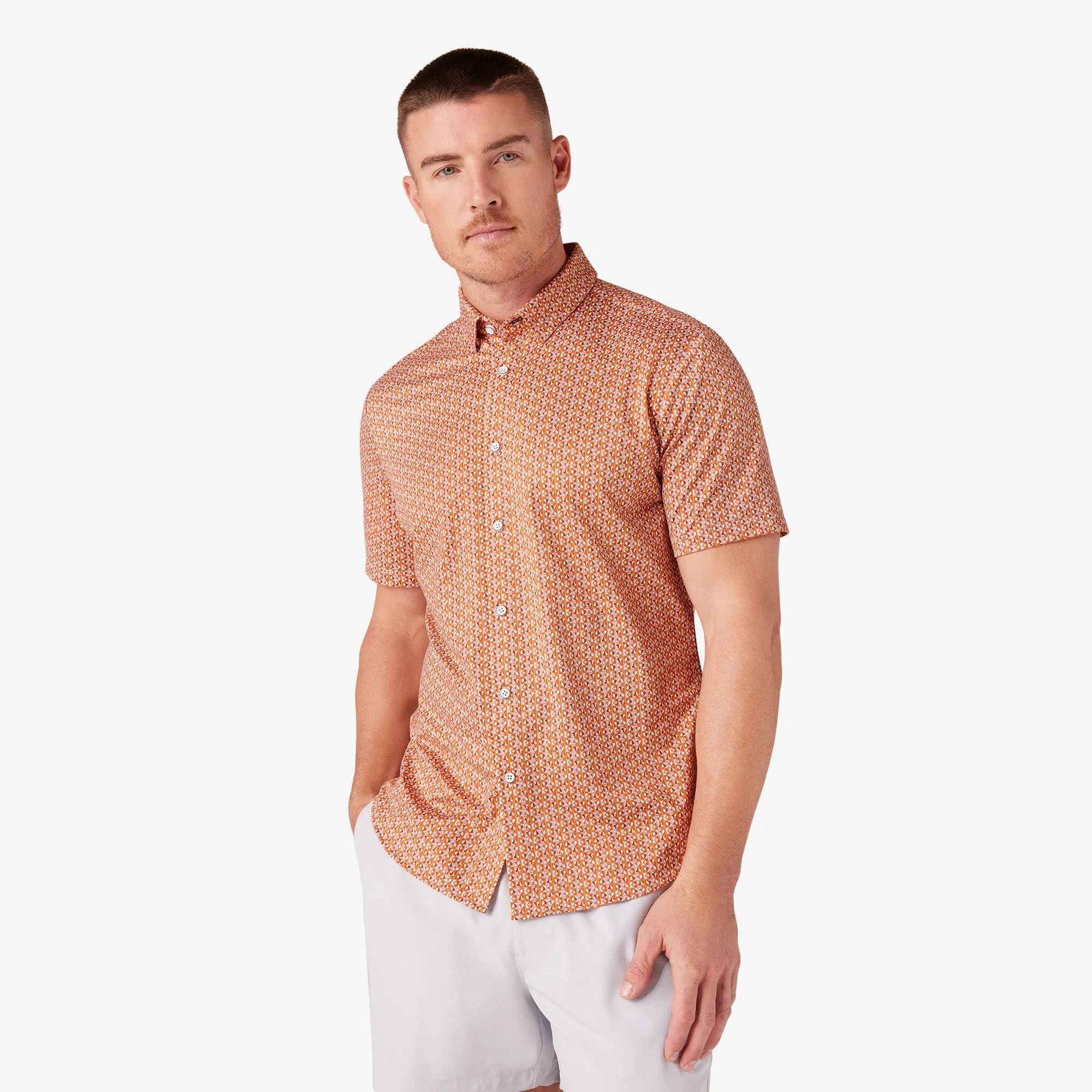 Halyard Short Sleeve- Melon Cards