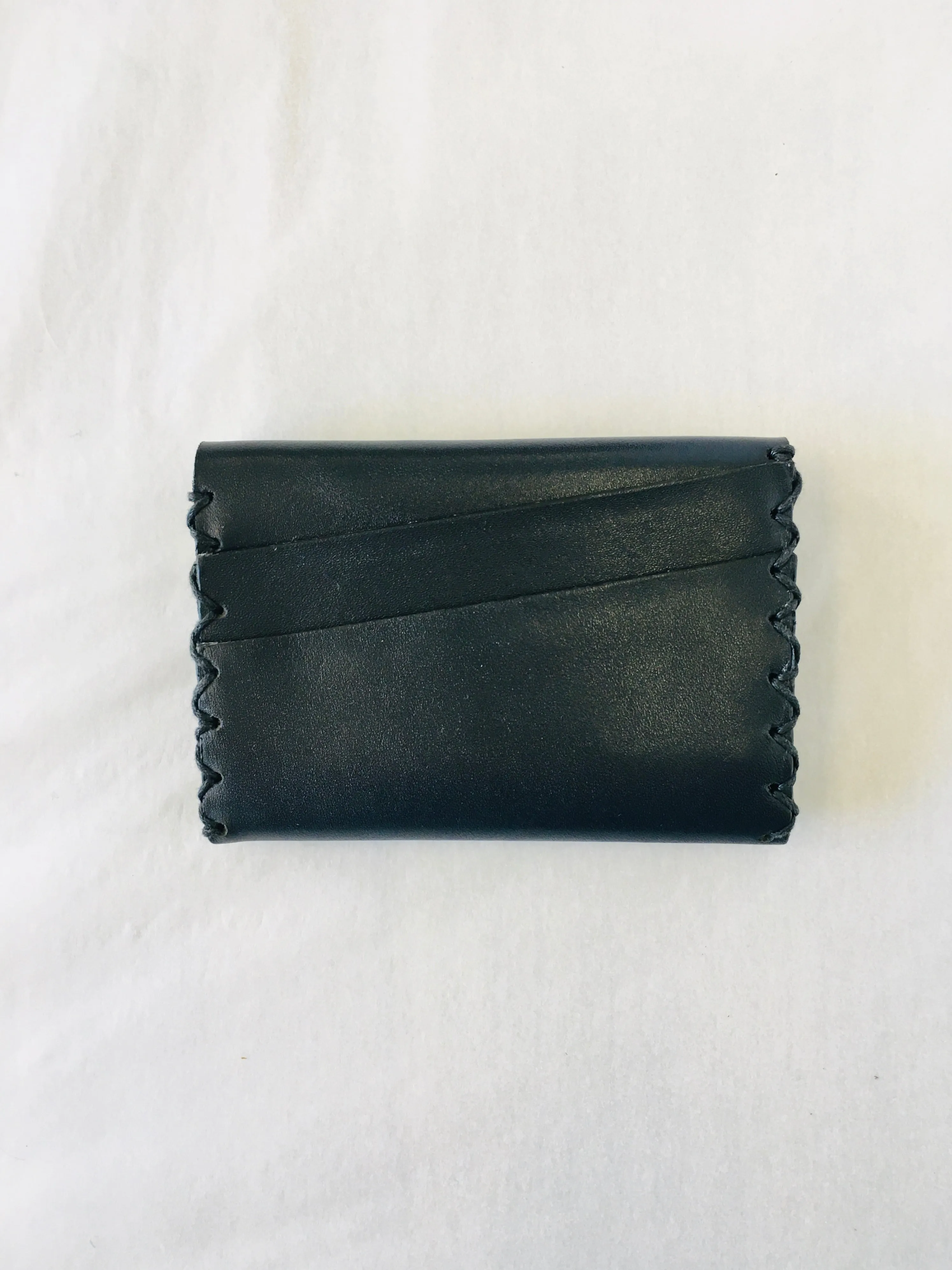 Handmade Leather Wallet - Blue