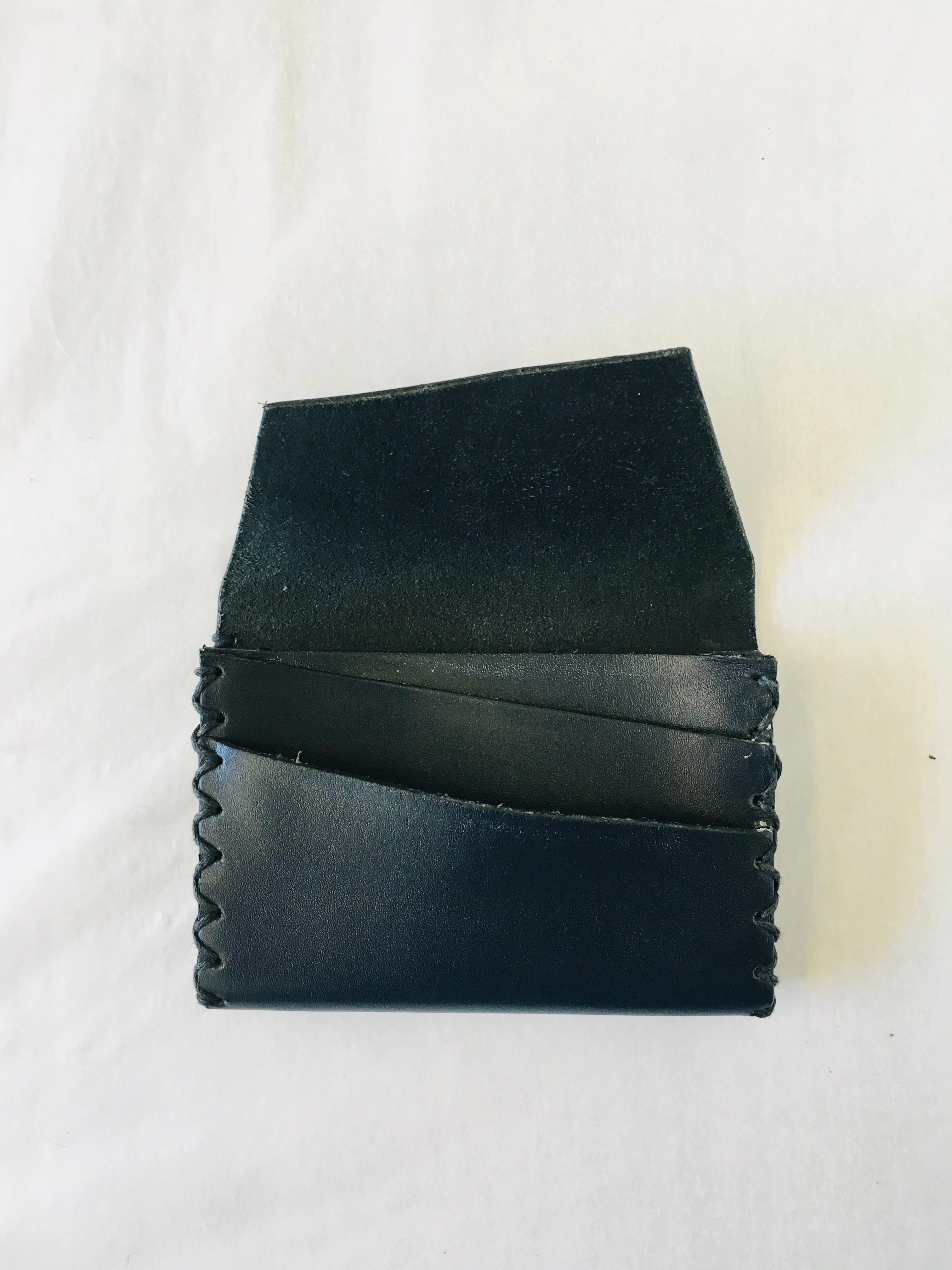 Handmade Leather Wallet - Blue