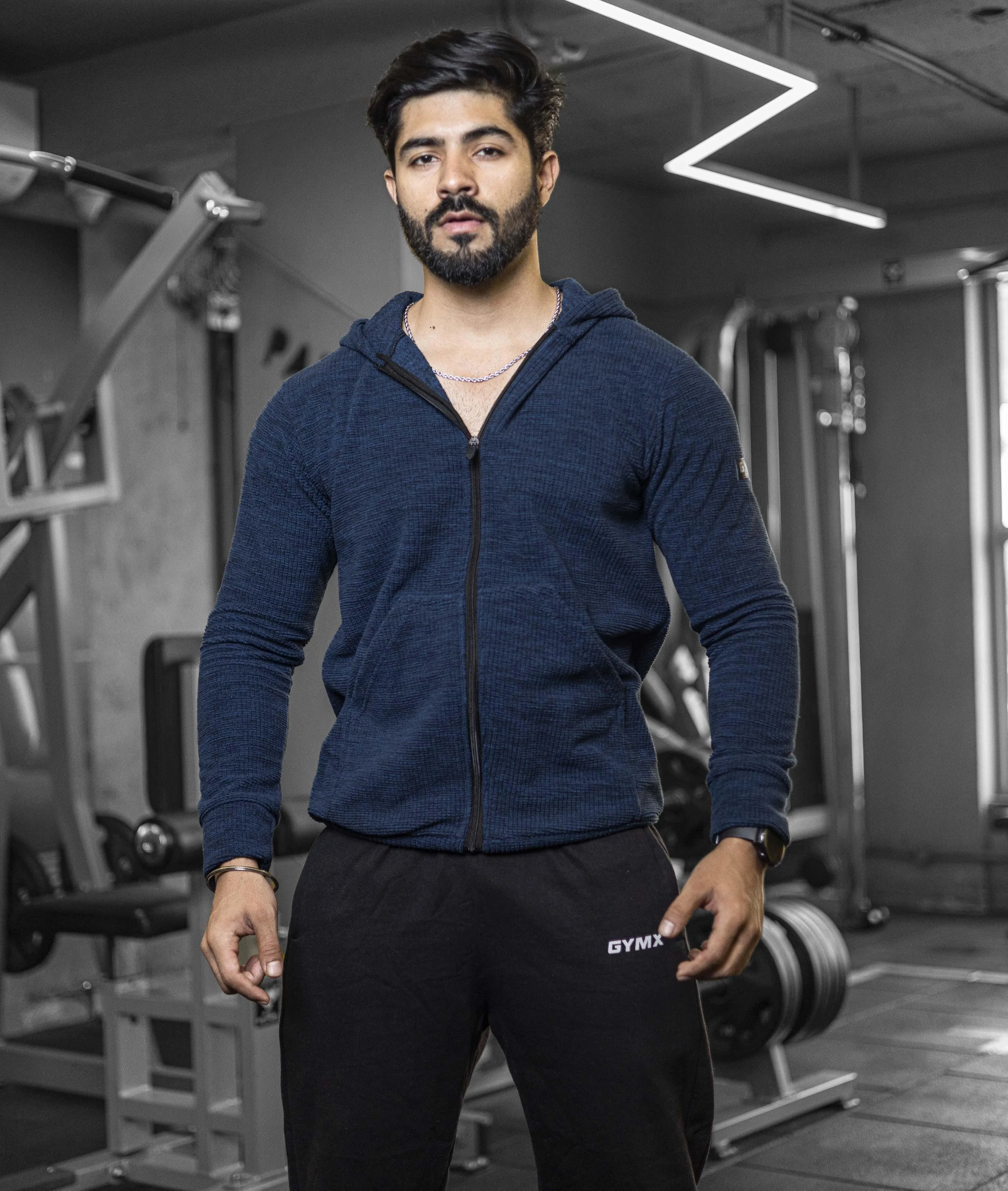 Heavy Duty GymX Hoodie: Eternal Blue