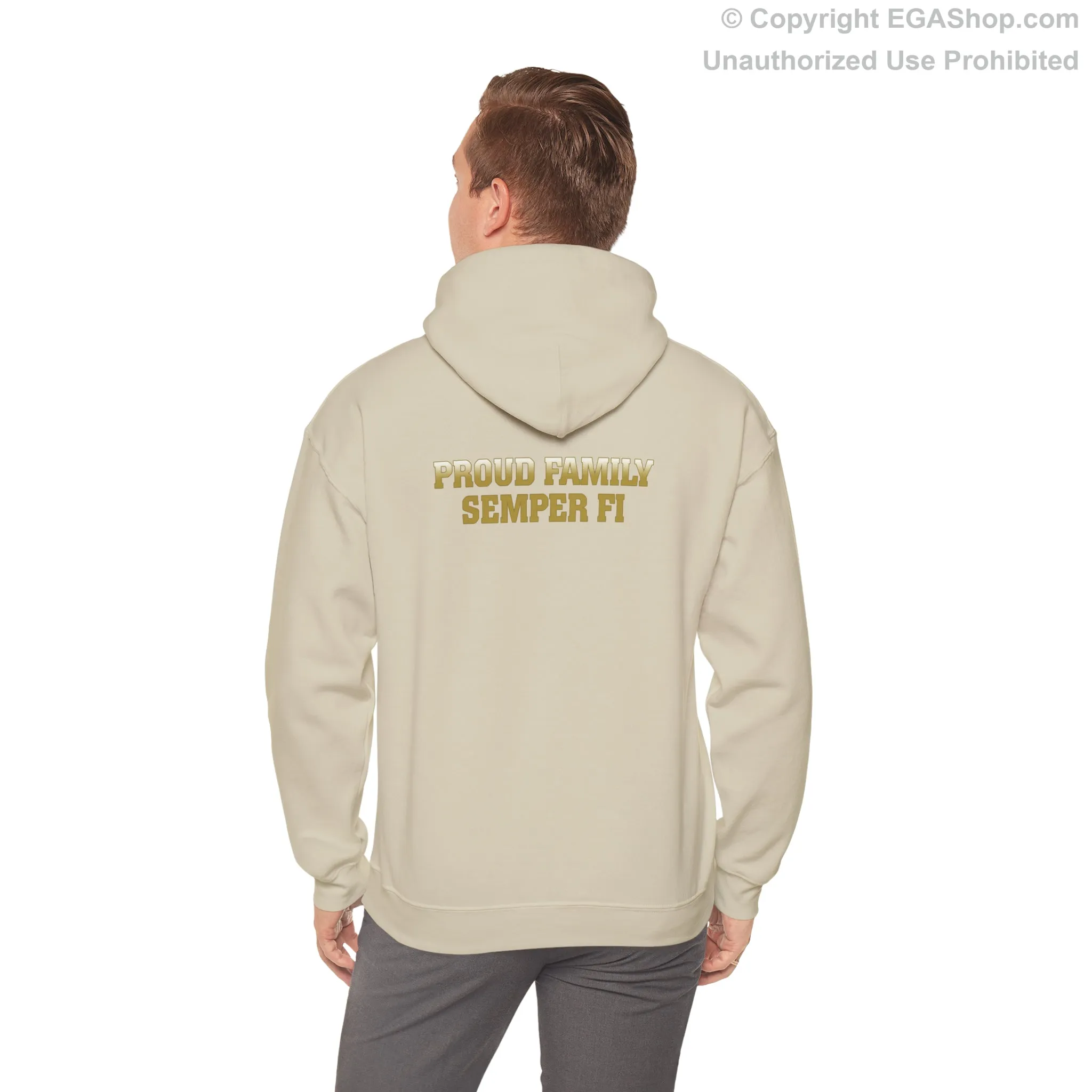 Hoodie: Alpha Co. MCRD San Diego (EGA   Back Proud Family)