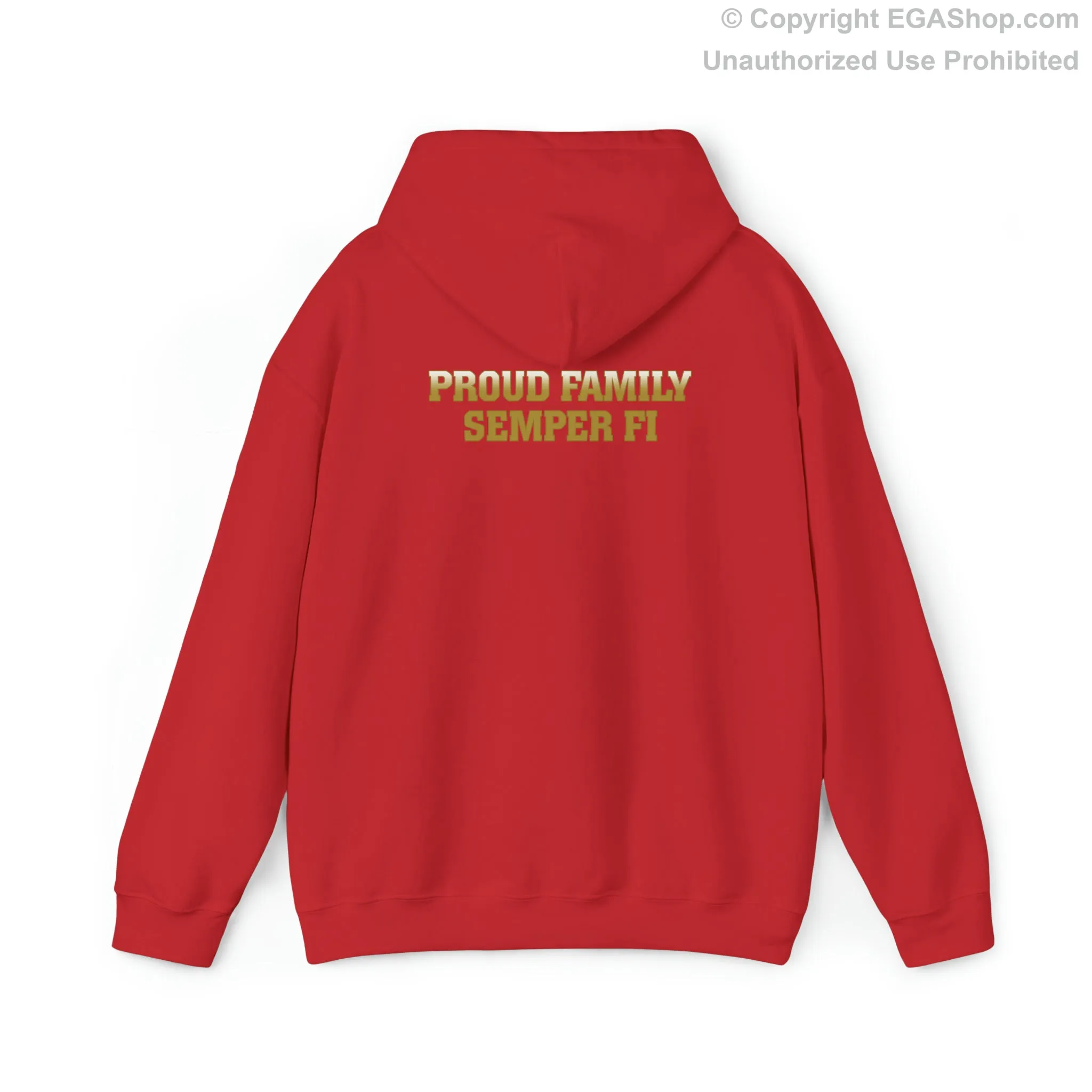 Hoodie: Alpha Co. MCRD San Diego (EGA   Back Proud Family)