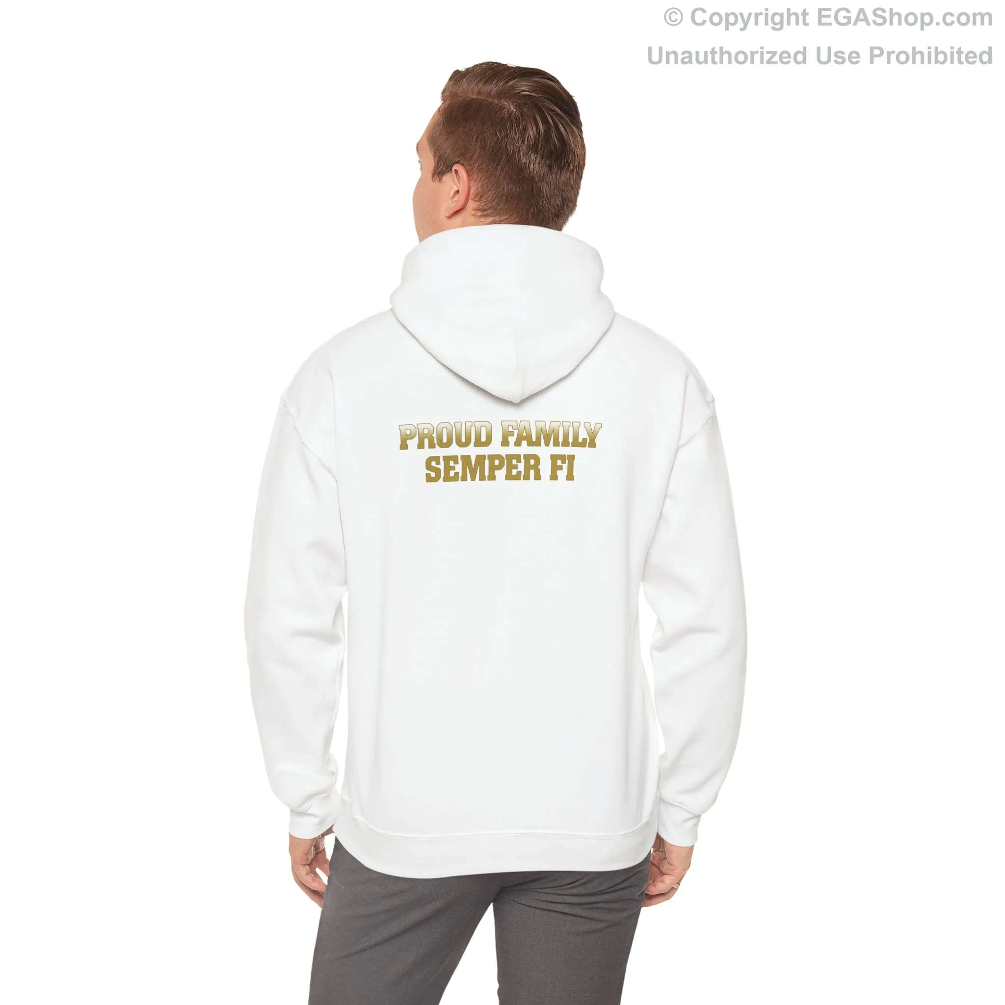 Hoodie: Alpha Co. MCRD San Diego (EGA   Back Proud Family)