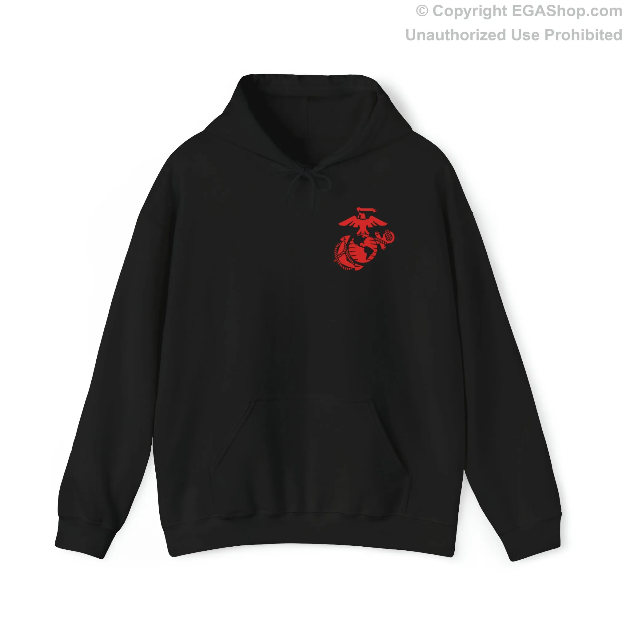 Hoodie: Bravo Co. MCRD Parris Island (1st Battalion Crest on BACK)