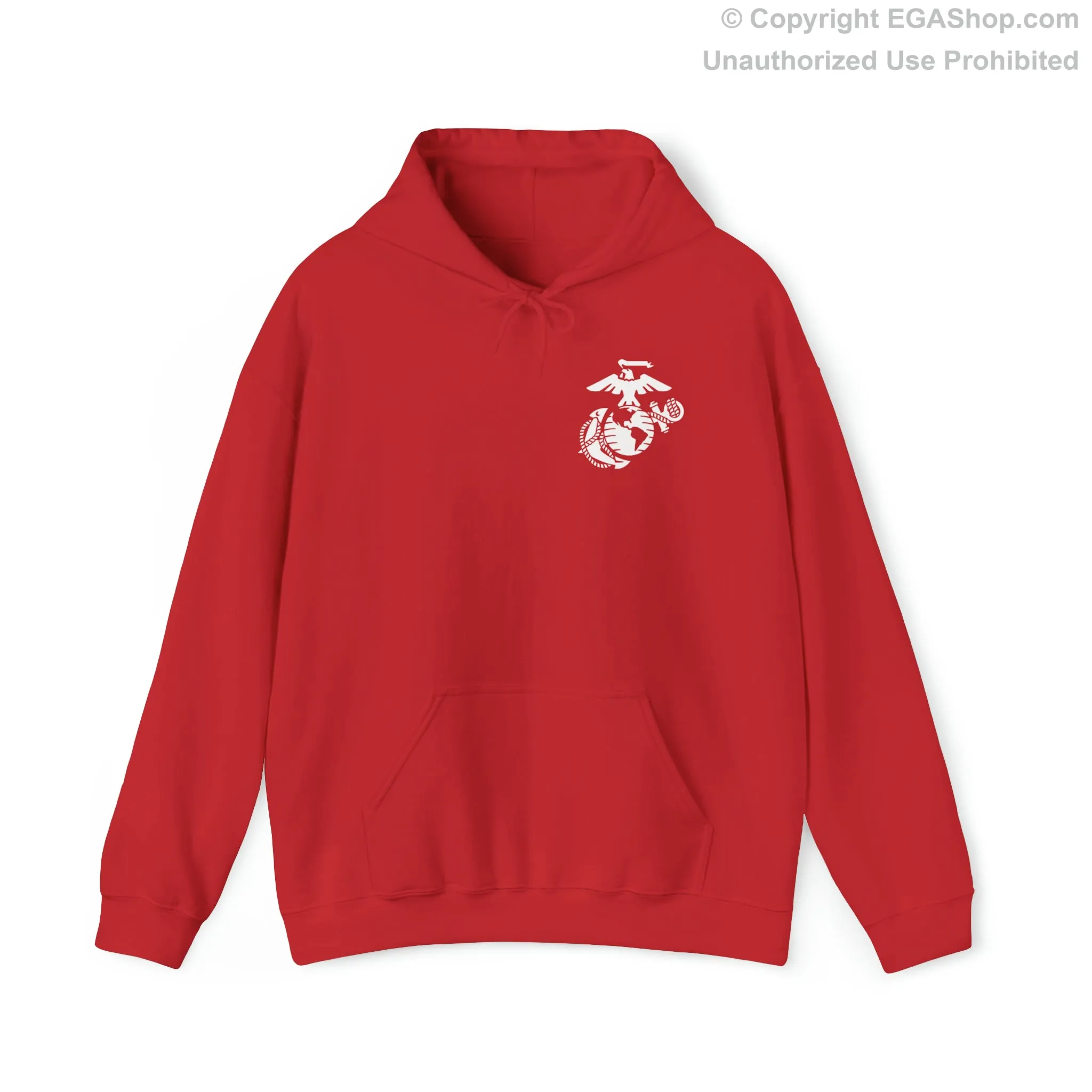 Hoodie: Bravo Co. MCRD Parris Island (1st Battalion Crest on BACK)