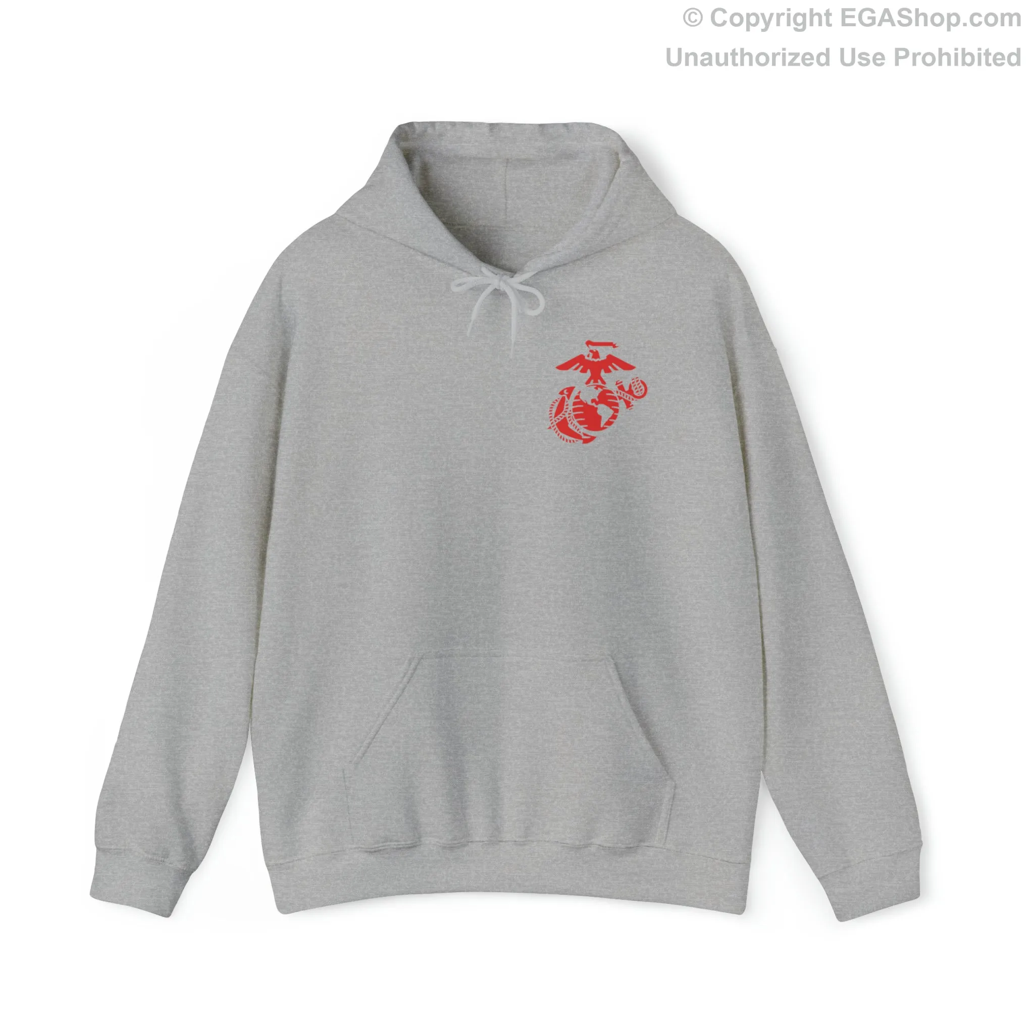 Hoodie: Bravo Co. MCRD San Diego (1st Battalion Crest on BACK)