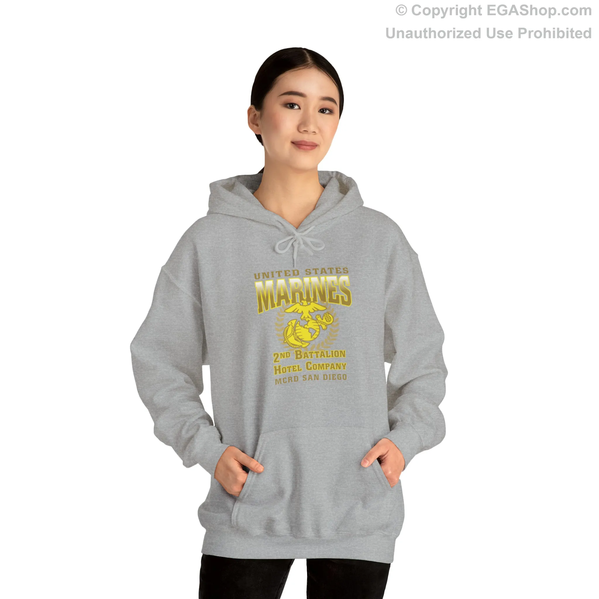 Hoodie: Hotel Co. MCRD Parris Island (EGA   Back Proud Family)