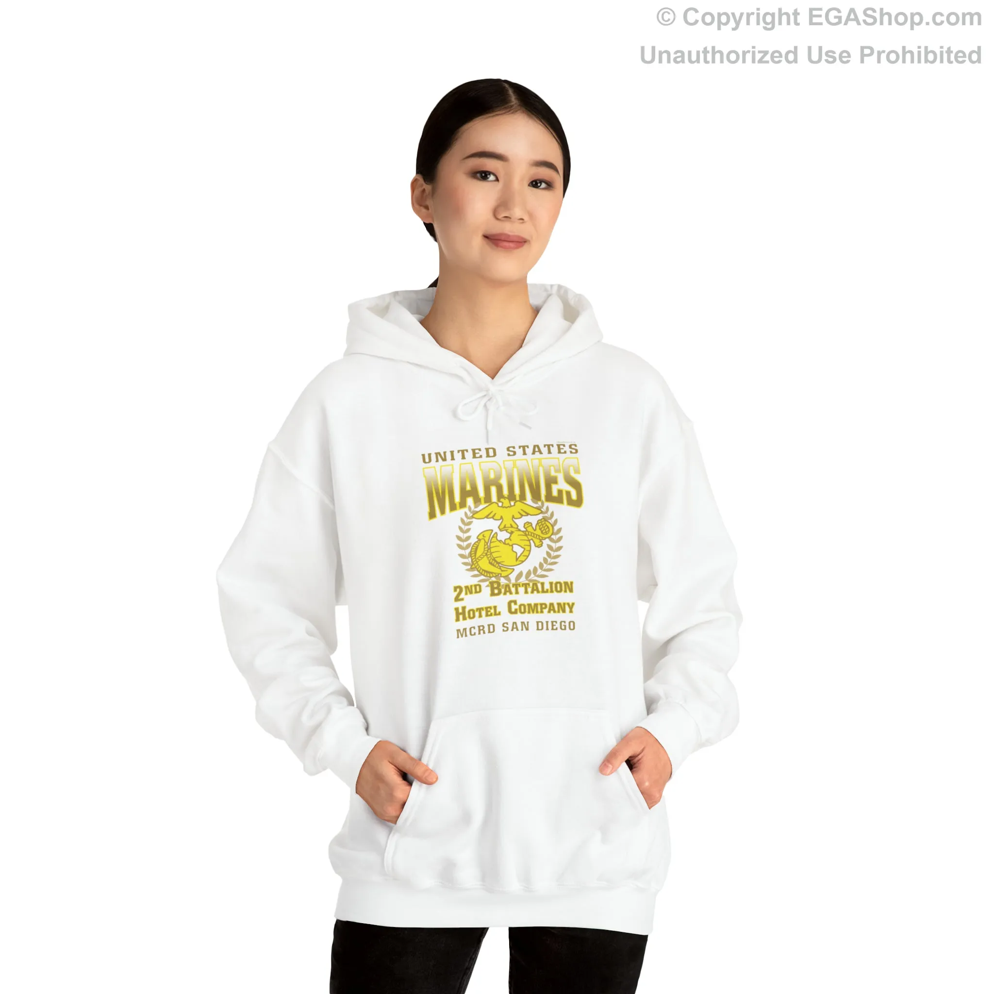 Hoodie: Hotel Co. MCRD Parris Island (EGA   Back Proud Family)