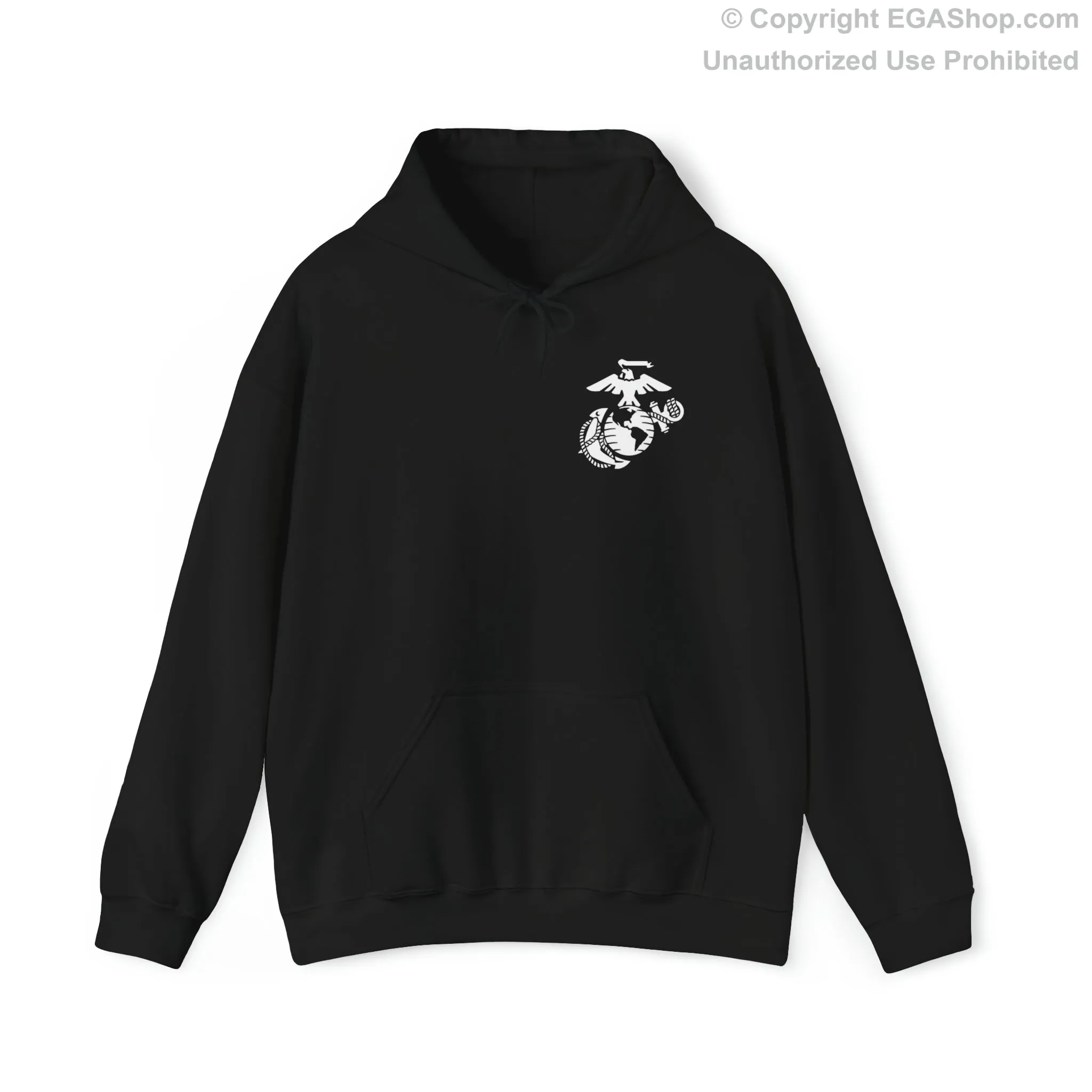 Hoodie: Mike Co. MCRD Parris Island (3rd Battalion Crest on BACK)