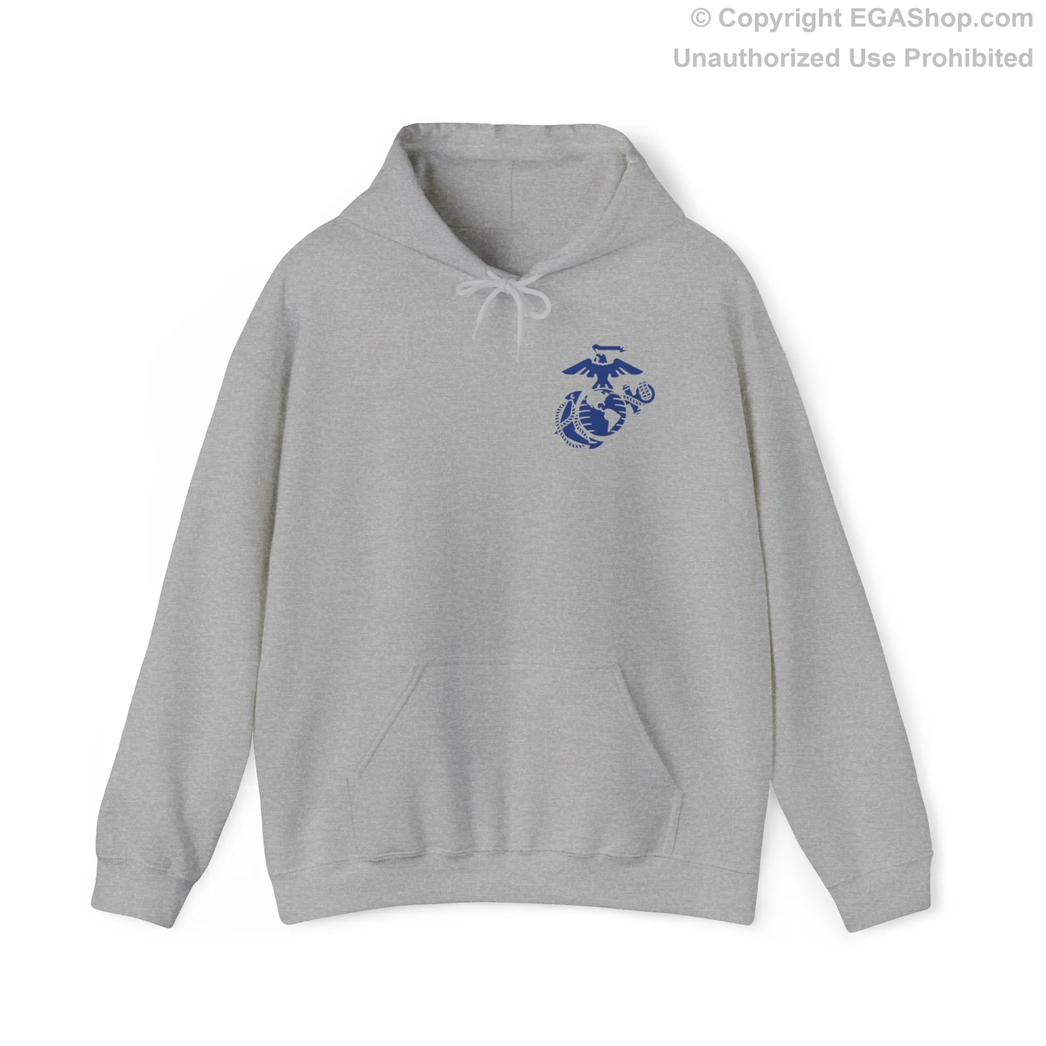 Hoodie: Mike Co. MCRD Parris Island (3rd Battalion Crest on BACK)