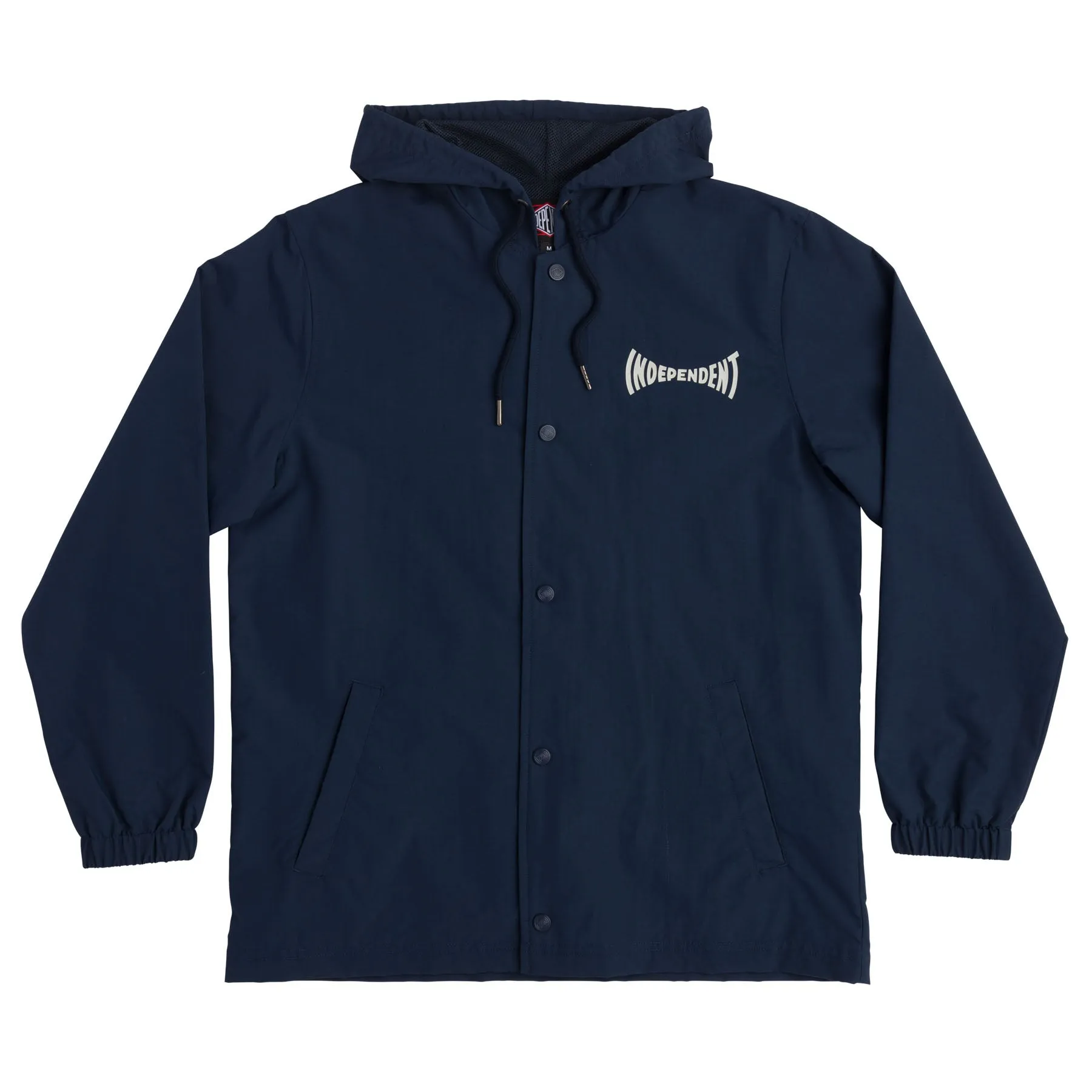 Independent Span Hooded Windbreaker L/S Jacket Navy