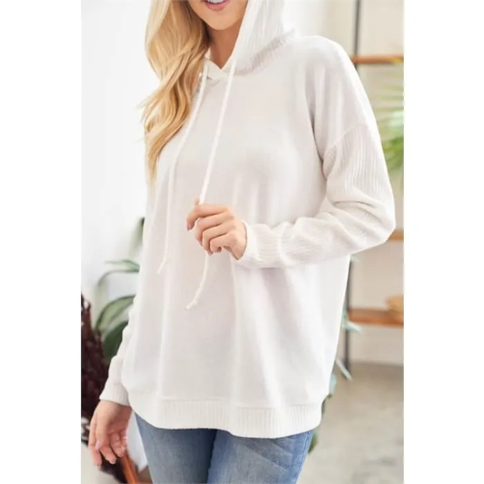 Ivory Fleece Hoodie