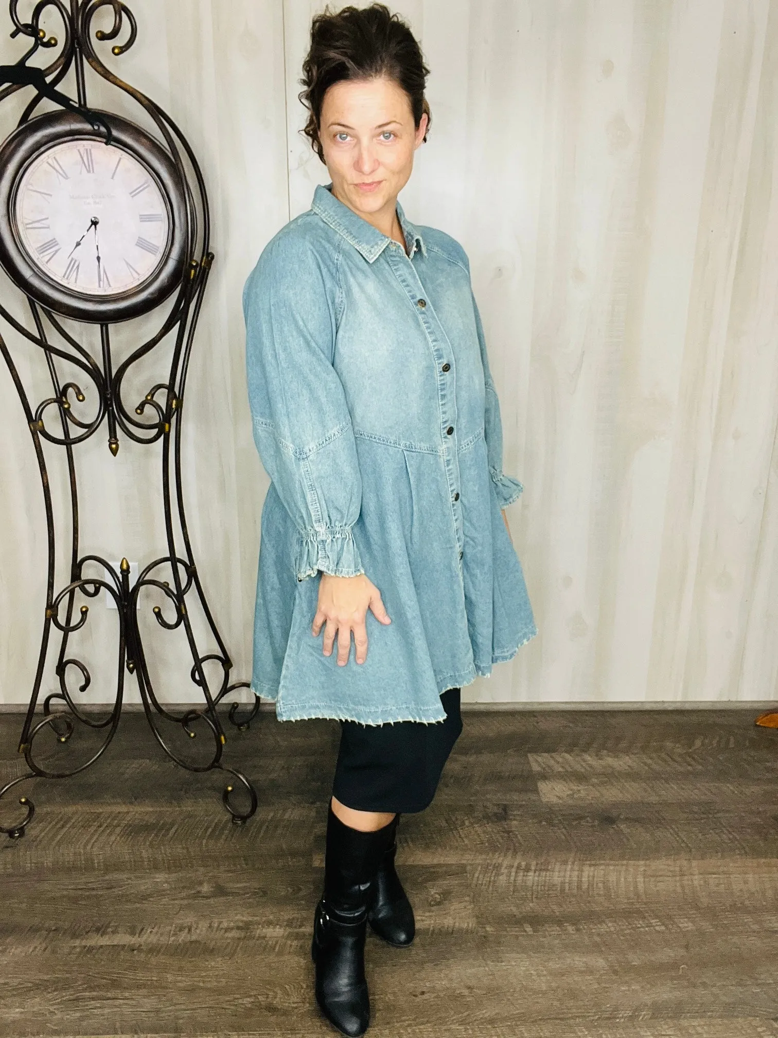 Jean Is My Style-Denim Tunic