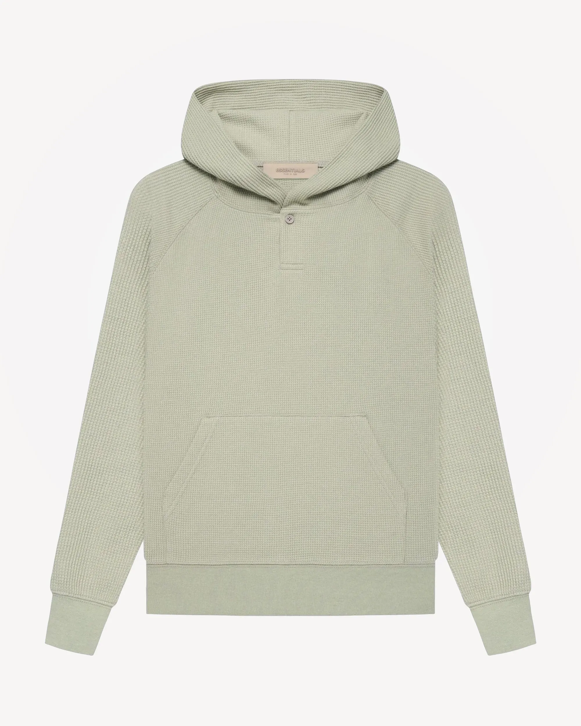 Kids' Henley Hoodie in Seafoam