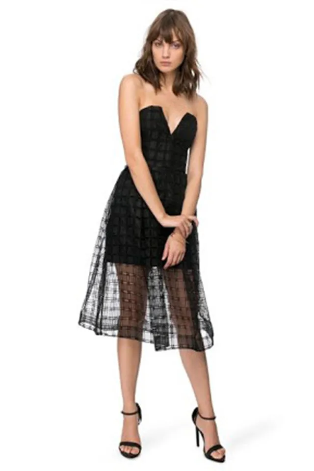 LATTICE BALL DRESS by Nicholas the Label