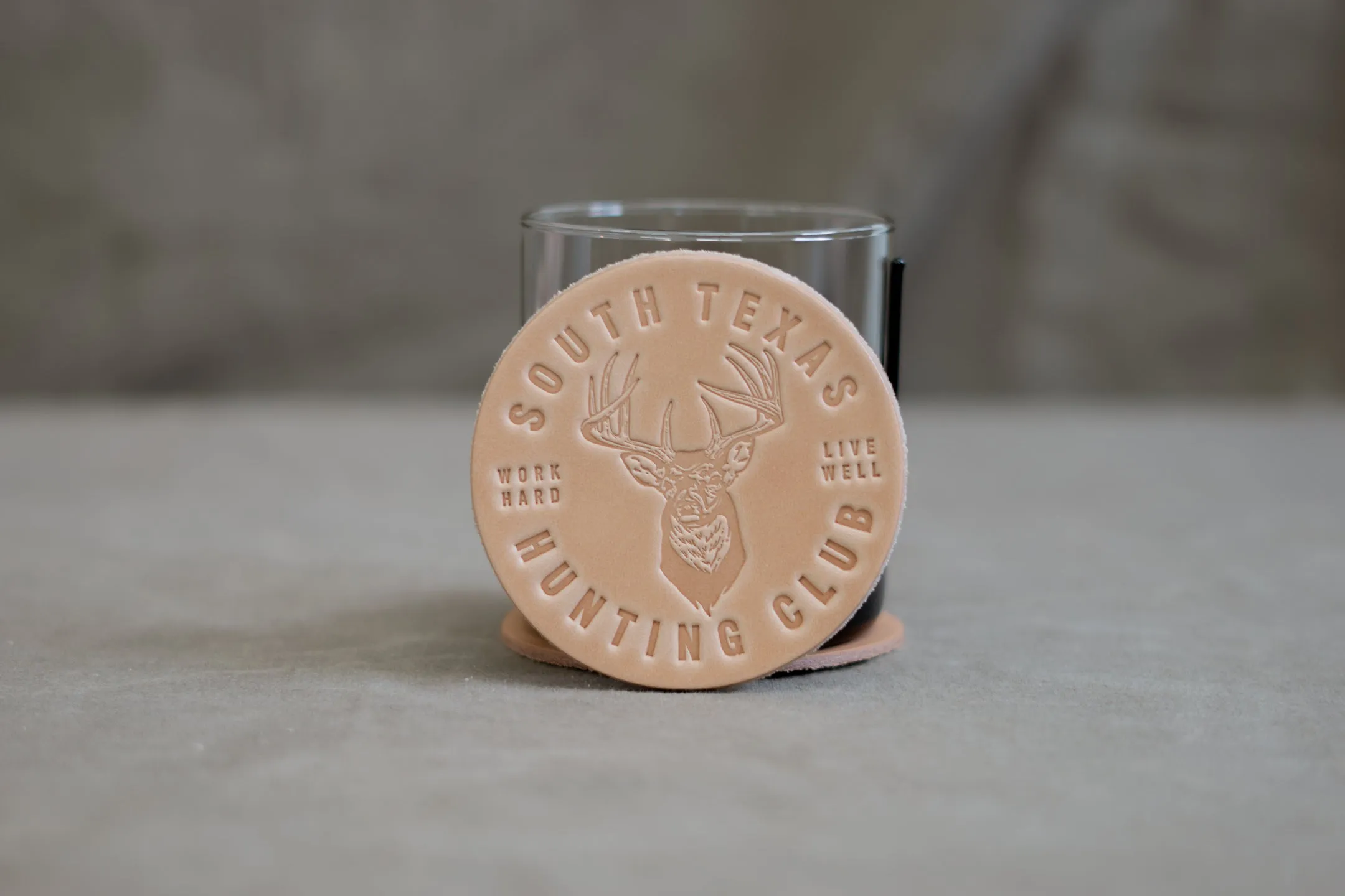 Leather Coaster | South Texas Hunting Club | Manready Mercantile