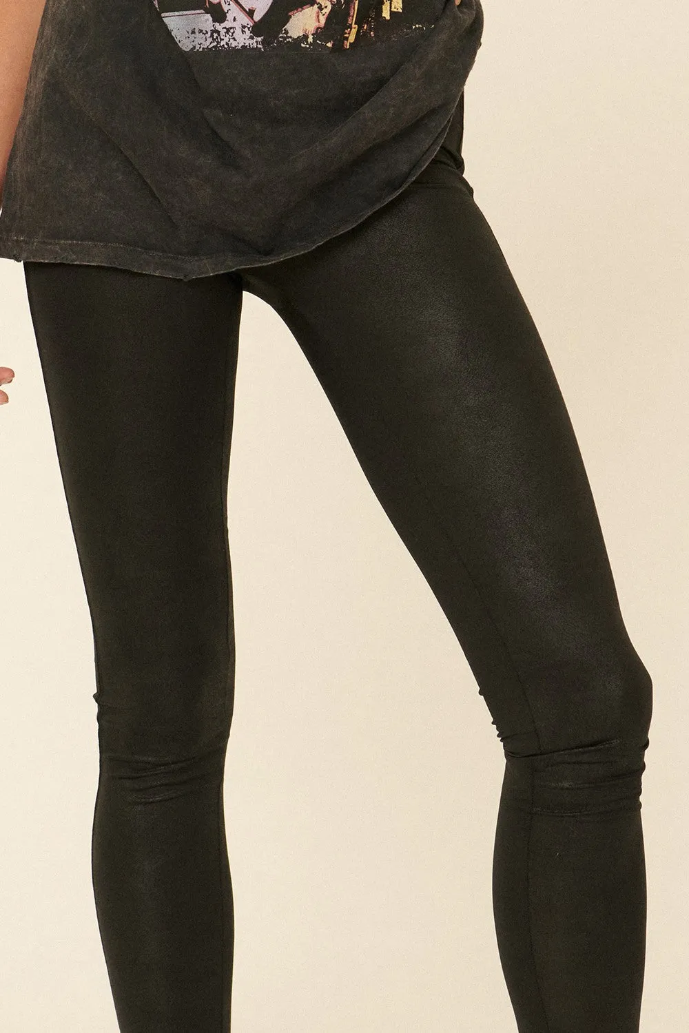 LEATHER LOOK LEGGINGS