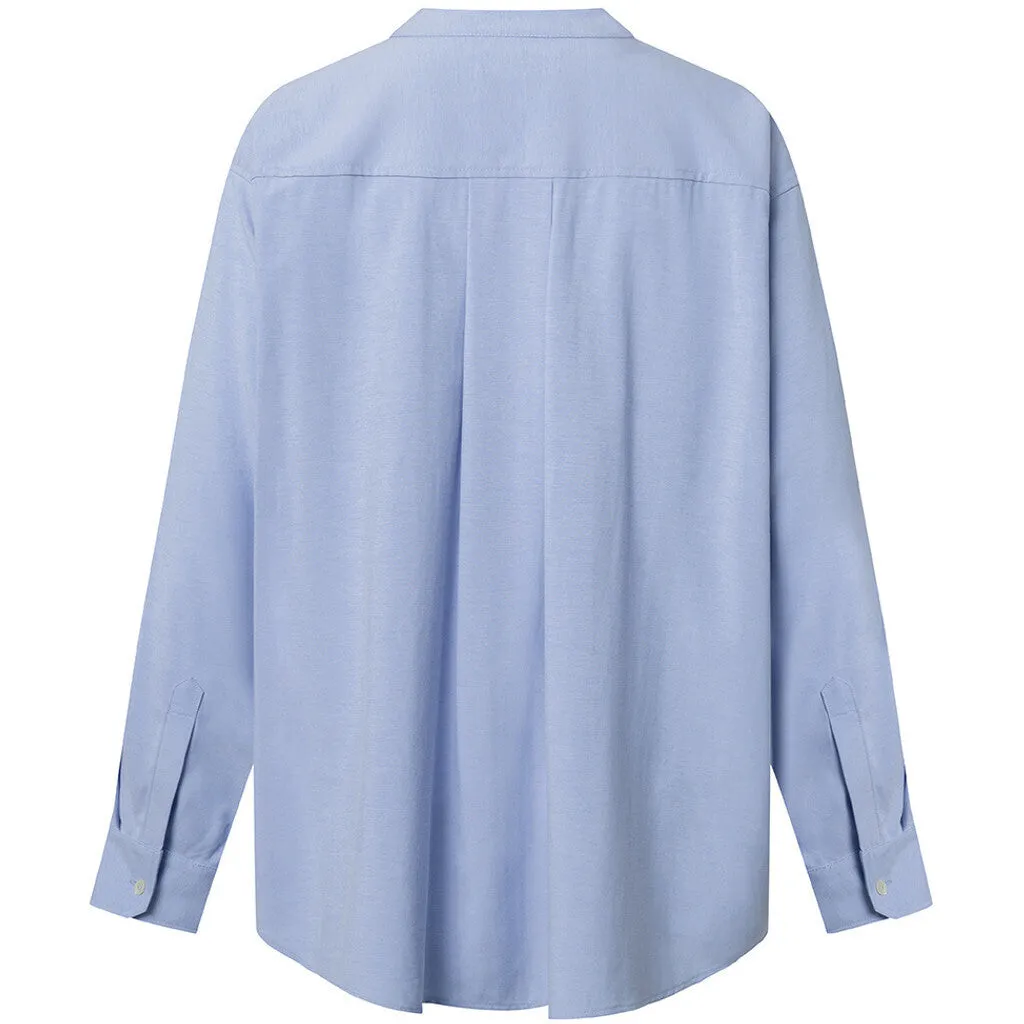 Long sleeve oversize Fay shirt / 100012 - Blue