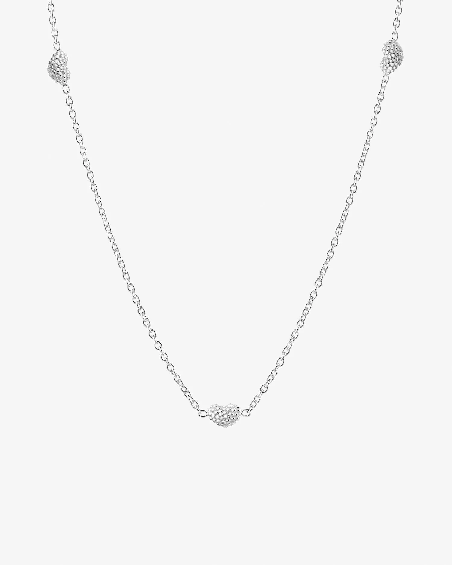 Love bubble full necklace silver