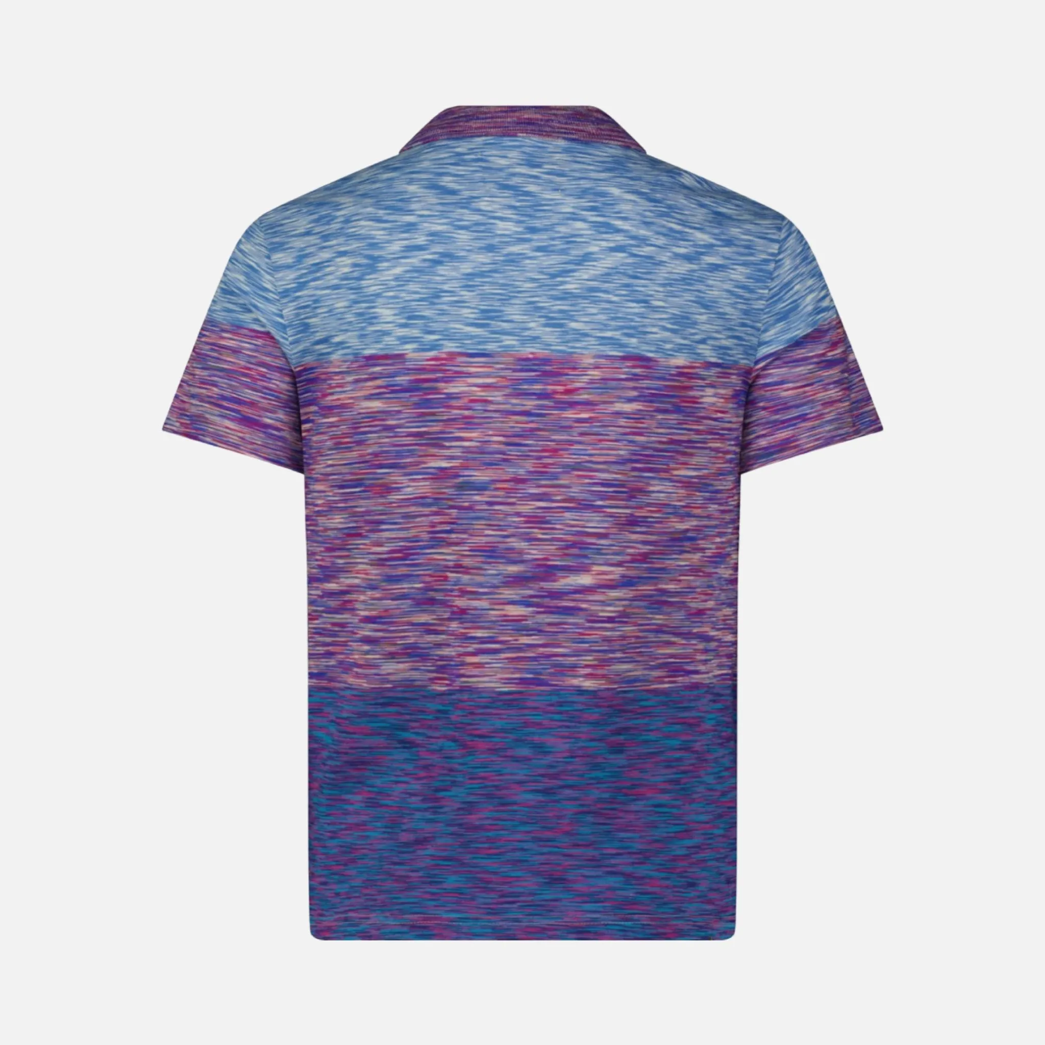 Luchiano Visconti Slim Fit Polo Shirt FC-5000 Multi Purple Aqua