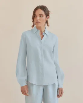 Luma Linen Shirt - Sky