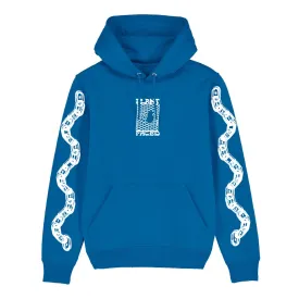 Make The Connection Hoodie - Blue - ORGANIC X RECYCLED