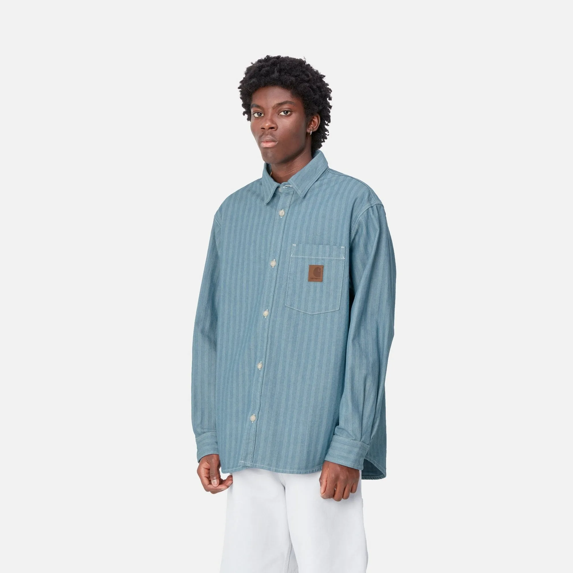 Menard Shirt Jacket | Blue