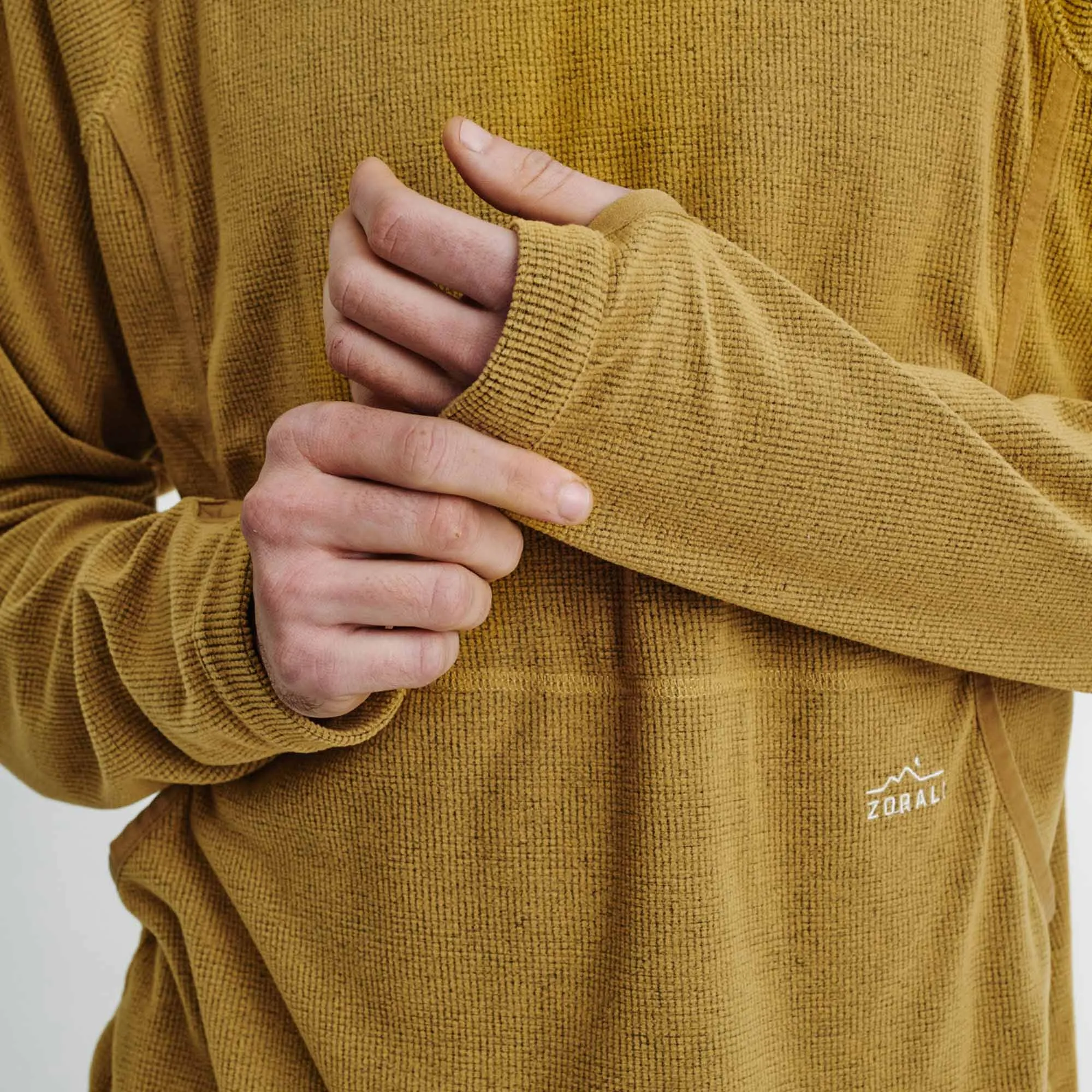 Mens Air-Grid Fleece Mustard