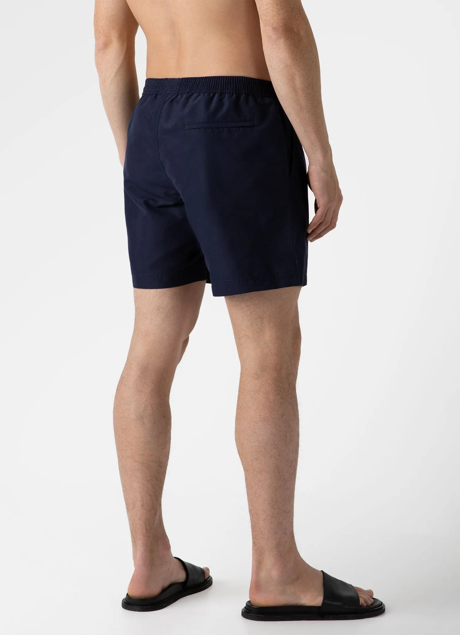 Men's Drawstring Swim Shorts in Navy