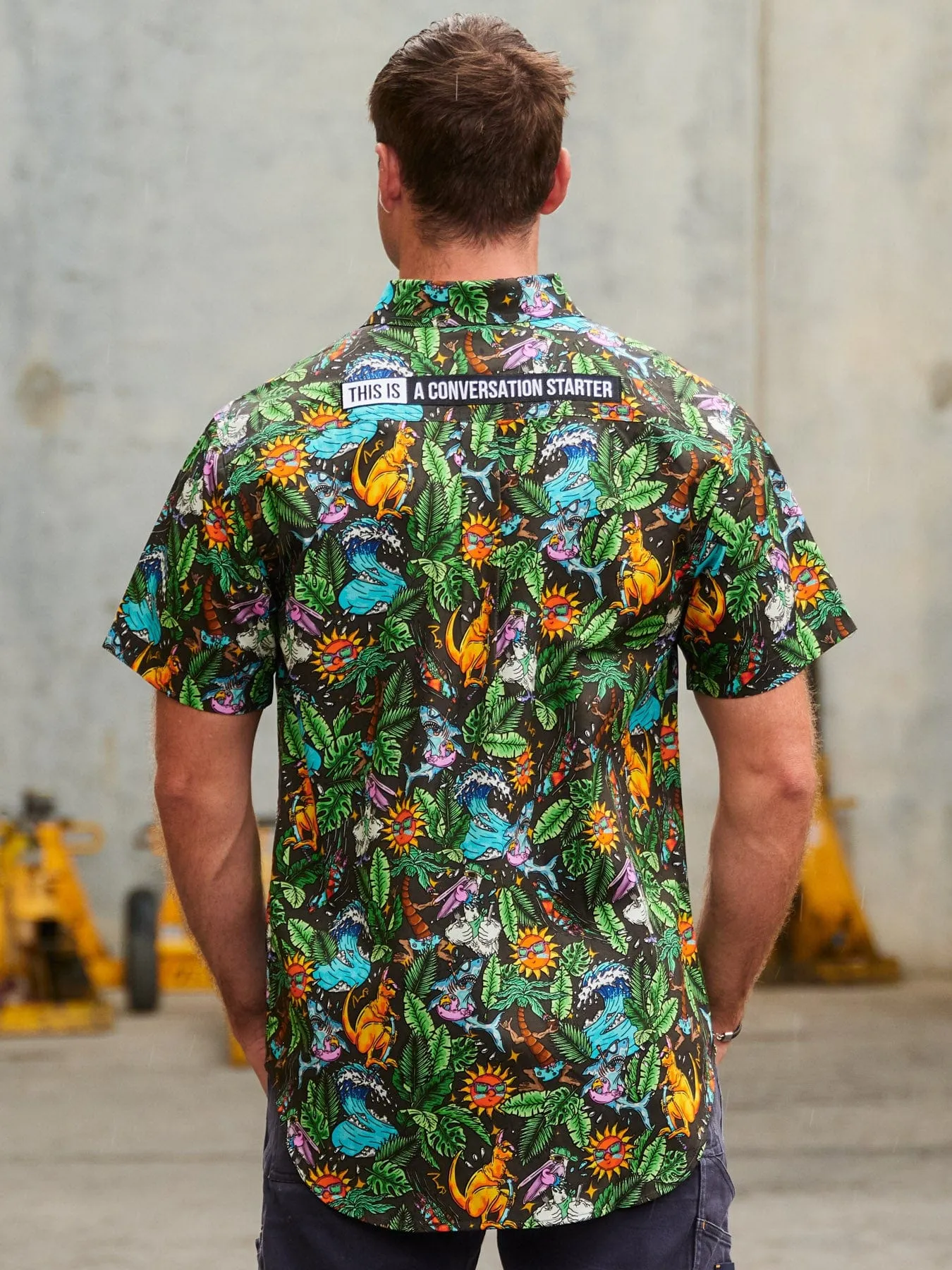 Men's Party Animals Short Sleeve Workshirt