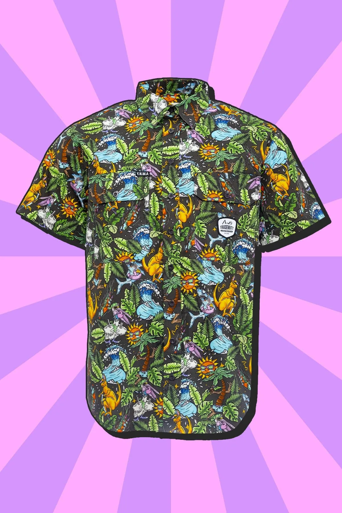 Men's Party Animals Short Sleeve Workshirt