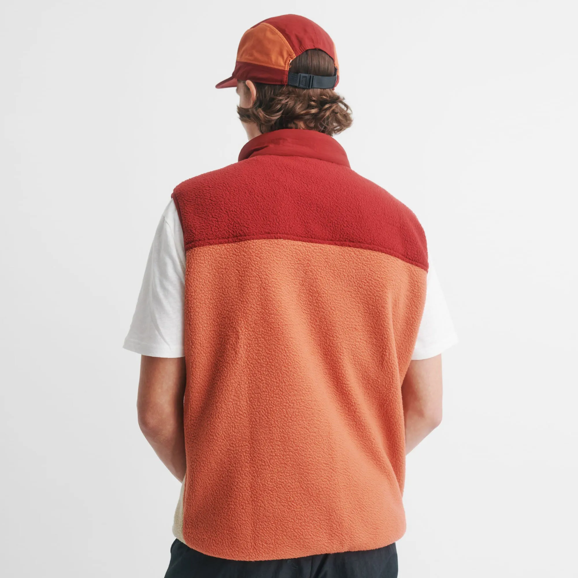 Mens Retro Panel Vest Hillier Salt