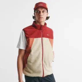 Mens Retro Panel Vest Hillier Salt