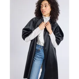 Mille Josephine Coat Black Satin