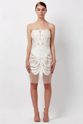 MIMI MINI DRESS - WHITE by Natalie Rolt